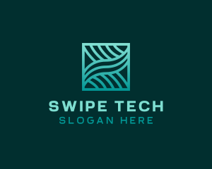 Software Tech Waves logo design