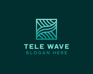 Software Tech Waves logo design