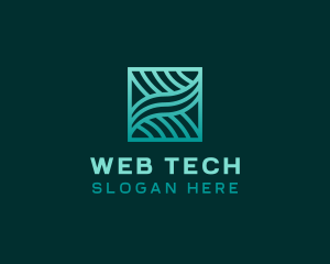 Software Tech Waves logo design