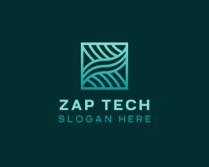 Software Tech Waves logo design