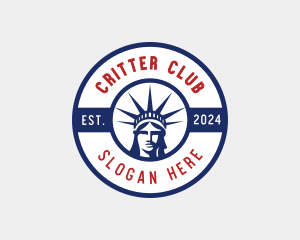 Statue of Liberty America logo design