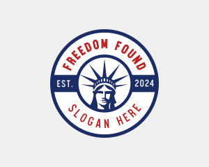 Statue of Liberty America logo design