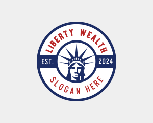 Statue of Liberty America logo design