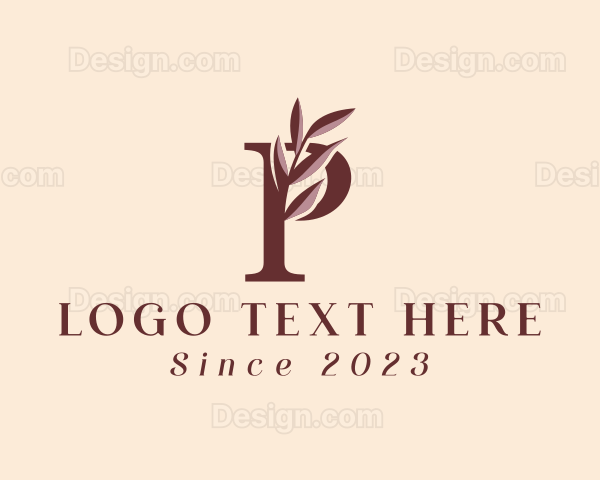 Beauty Influencer Letter P Logo