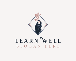 Floral Hand Wellness logo design