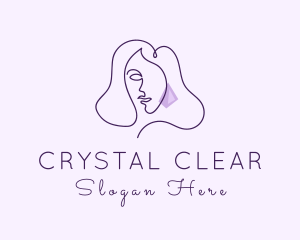 Violet Female Earrings logo design