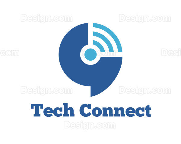 Wifi Speech Bubble Logo