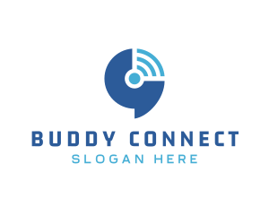 Wifi Chat Communication logo design