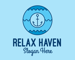 Blue Anchor Waves  logo