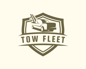 Wrecker Towing Truck logo design