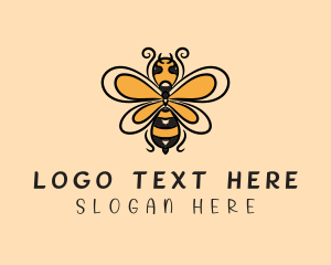 Yellow Wild Honeybee logo