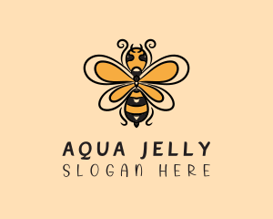 Yellow Wild Honeybee logo design