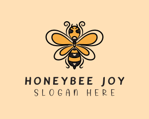 Yellow Wild Honeybee logo