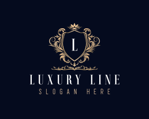 Luxury Crown Emblem logo design