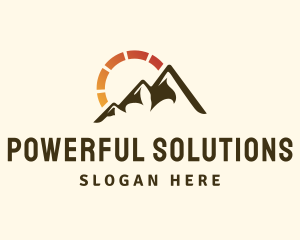 Mountain Sun Solar logo design