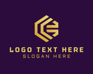Modern Hexagon Cryptocurrency logo