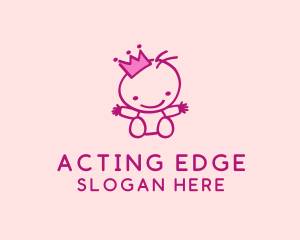 Pink Baby Princess logo design