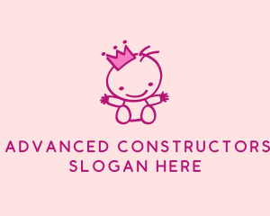 Pink Baby Princess logo design