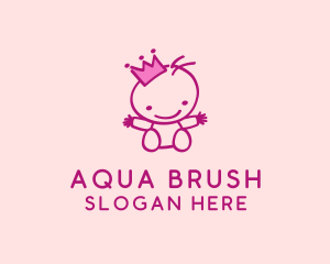 Pink Baby Princess logo design