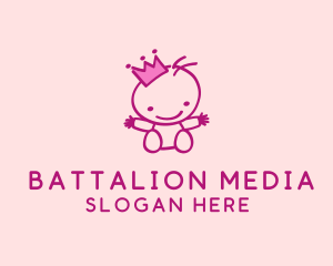 Pink Baby Princess logo design