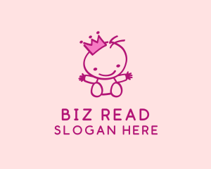 Pink Baby Princess logo design