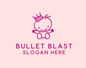 Pink Baby Princess logo design