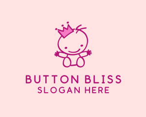 Pink Baby Princess logo design