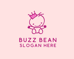 Pink Baby Princess logo design