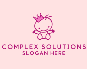 Pink Baby Princess logo design