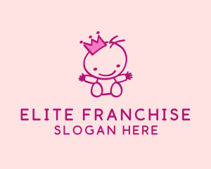 Pink Baby Princess logo design