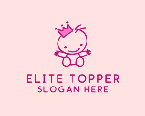 Pink Baby Princess logo design