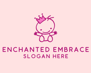 Pink Baby Princess logo design