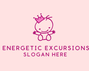 Pink Baby Princess logo design