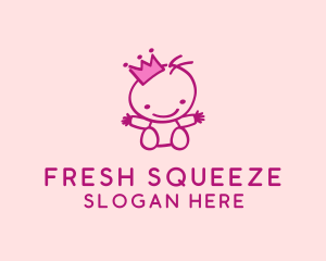 Pink Baby Princess logo design