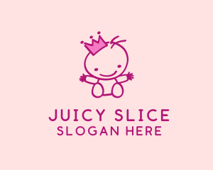 Pink Baby Princess logo design