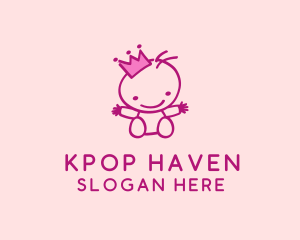 Pink Baby Princess logo design