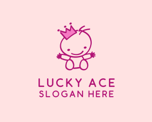 Pink Baby Princess logo design