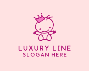 Pink Baby Princess logo design