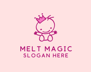 Pink Baby Princess logo design