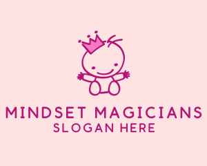 Pink Baby Princess logo design