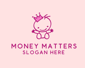 Pink Baby Princess logo design