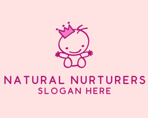 Pink Baby Princess logo design