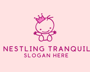 Pink Baby Princess logo design