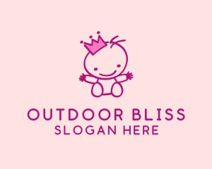 Pink Baby Princess logo design