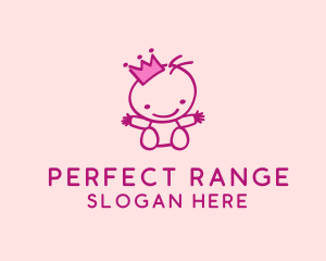 Pink Baby Princess logo design