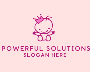 Pink Baby Princess logo design