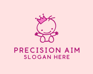 Pink Baby Princess logo design