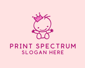 Pink Baby Princess logo design