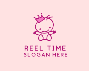 Pink Baby Princess logo design