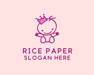 Pink Baby Princess logo design